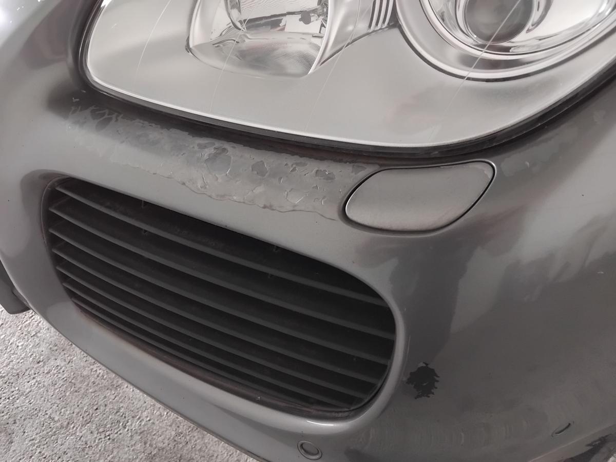 Porsche Cayenne 9PA Turbo orig.Stossfänger Stoßstange vorn SRA PDC BJ2003 LD7Z Titanium