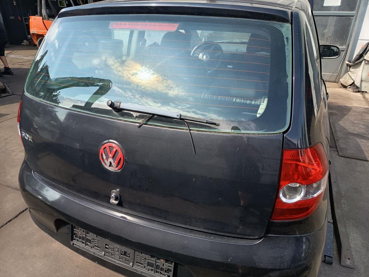 VW Fox original Heckklappe mit Scheibe LC9Z Black Magic Metallic Baujahr 2005