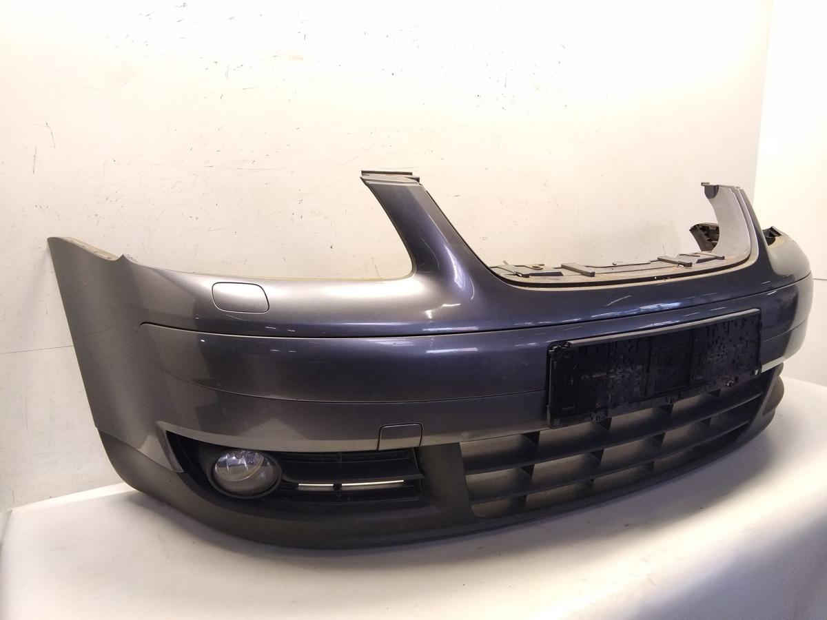 VW Touran 1T orig.Stoßstange Stossfänger vorn Scheinwerferreinigung BJ2005 LD7X platinumgrey