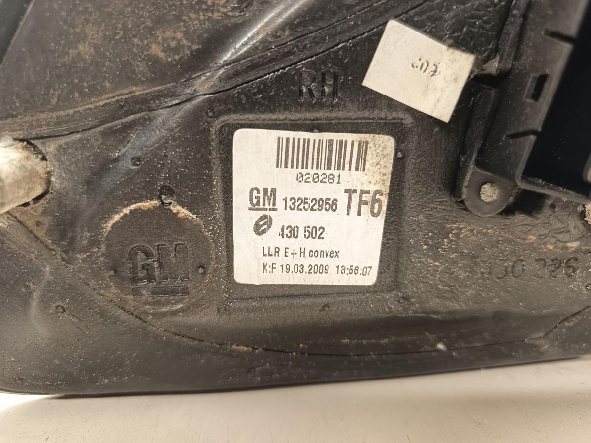 Opel AstraH Bj 2009 orig Au&szlig;enspiegel rechts elektrisch Beifahrer Z21B Ultrablau