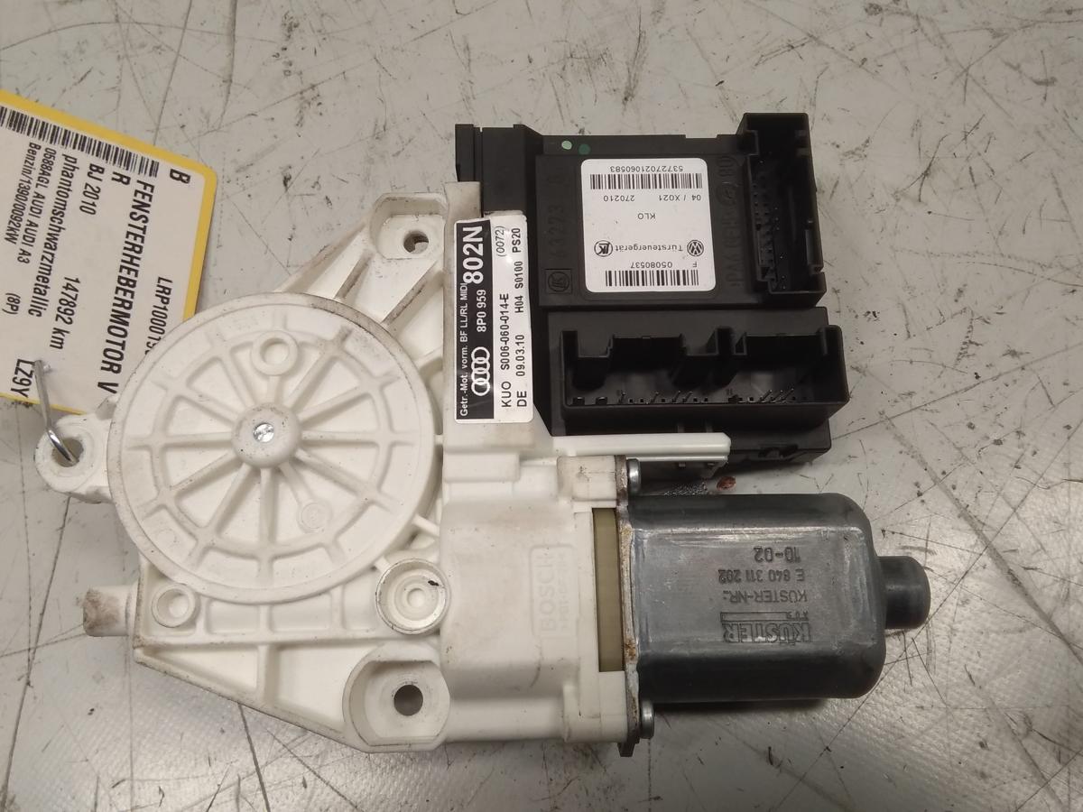Audi A3 8P original Fensterhebermotor vorn rechts mit T&uuml;rsteuerger&auml;t Bj.2010