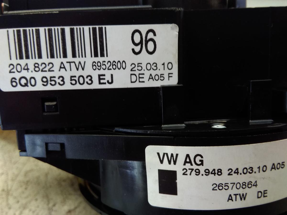 VW Polo 6R original Kombischalter mit Schleifring besch&auml;digt Bj.2010 6Q0953503EJ