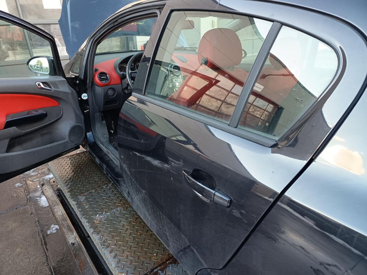 Opel Corsa D original T&uuml;r hinten links Fond Z20R Saphirschwarz Bj 2009