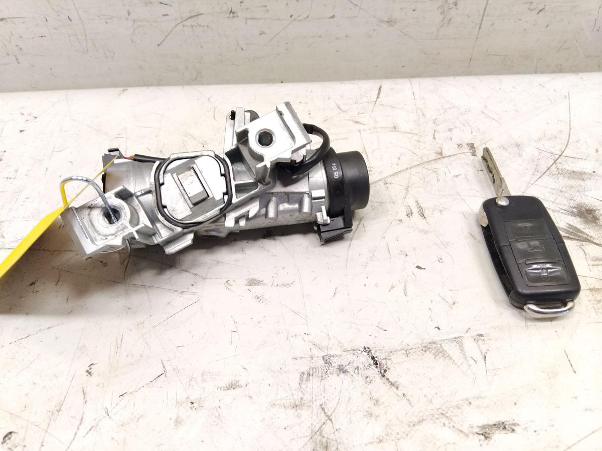 VW Golf Plus 5M orig Z&uuml;ndschlo&szlig; mit Lesespule und Schl&uuml;ssel BJ2006 1K0905851B