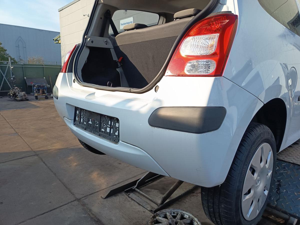 Renault Twingo II original Sto&szlig;stange F&auml;nger hinten Heck 369 Arktiswei&szlig; Bj 2009