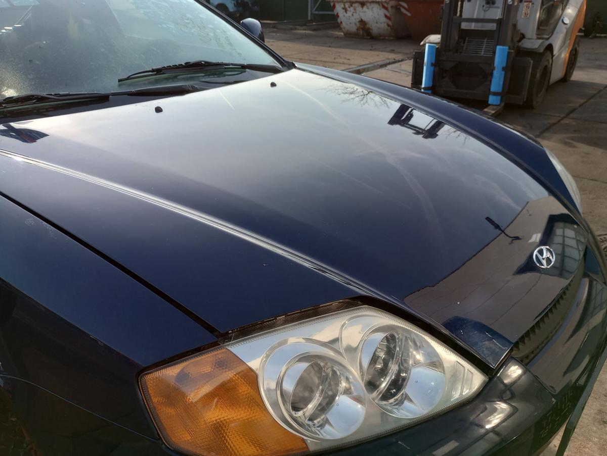 Hyundai Coupé orig Motorhaube Deckel vorn UC Carbon Blue Mica Bj 2002