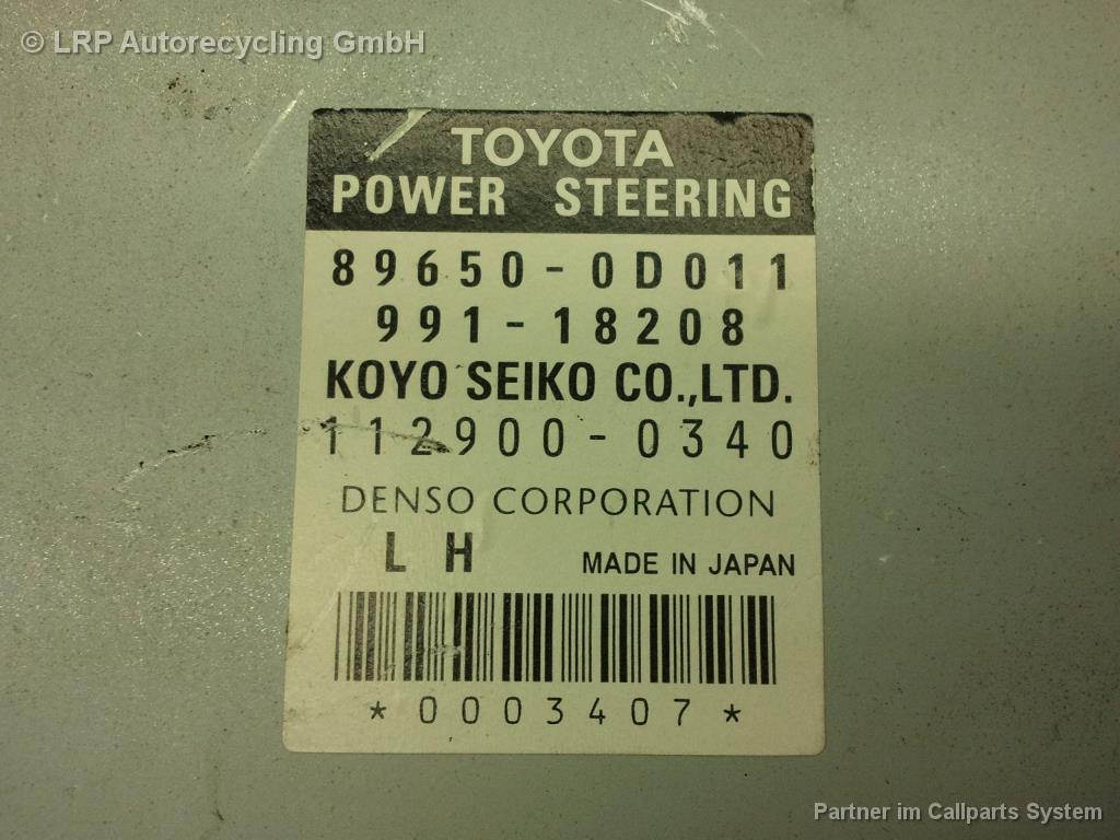 Toyota Yaris Bj.2003 original Steuergerät Servolenkung 896500D011