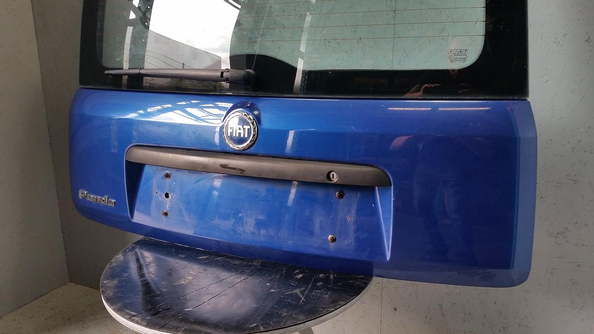 Fiat Panda 169 orig Heckklappe mit Scheibe 597 Blu Teseo Met Bj 2005