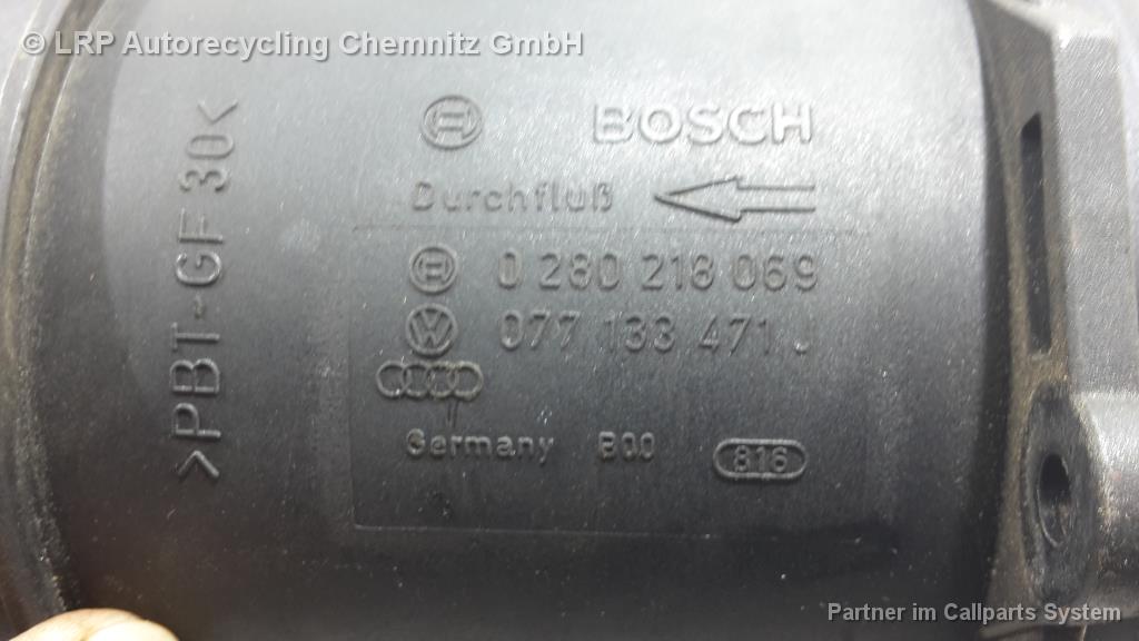 Audi A6 4.2 4BH C5 Allroad Luftmengenmesser Luftmassenmesser 077133471J 0280218069 Bosch