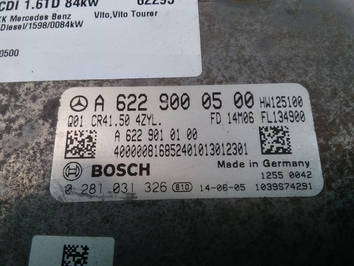 Mercedes Benz Vito 111CDI 447 orig Motorsteuerger&auml;t 1.6TD 84kw BJ2014 0281031326