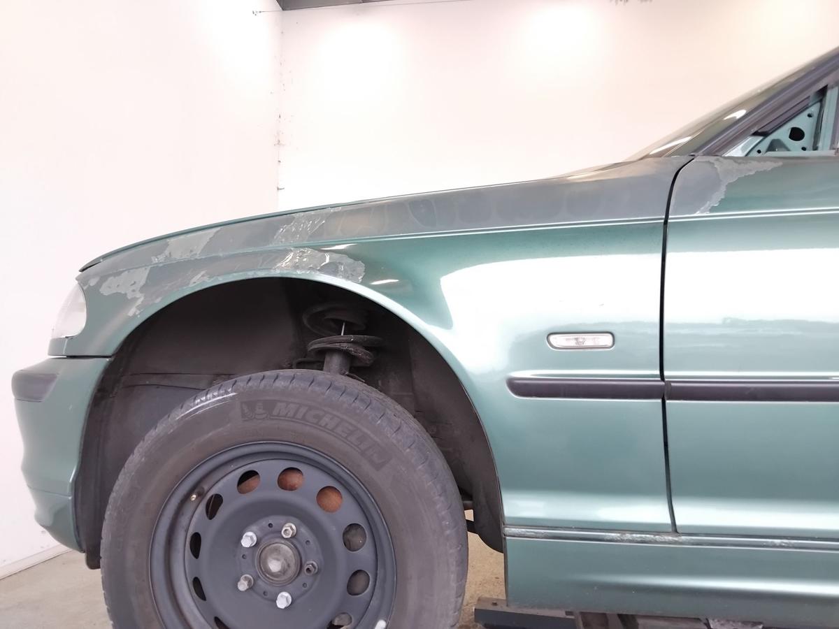 BMW 3er E46 Limo original Kotfl&uuml;gel vorn links meergr&uuml;nmetallic 393 BJ1999