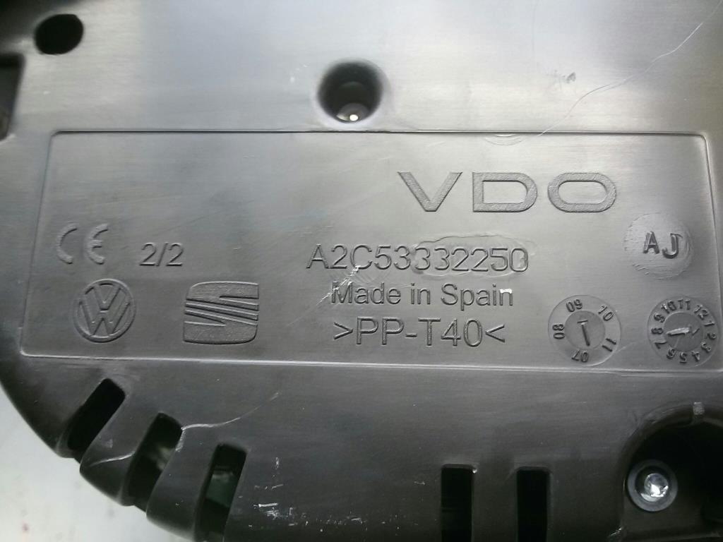 VW Polo 6R original Tacho Kombiinstrument 6R0920860B A2C53339724 VDO BJ2010