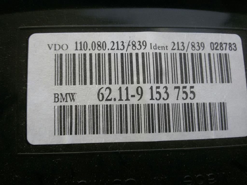 BMW 520D E60 E61 Bj.2007 original Kombiinstrument Tacho Armatur