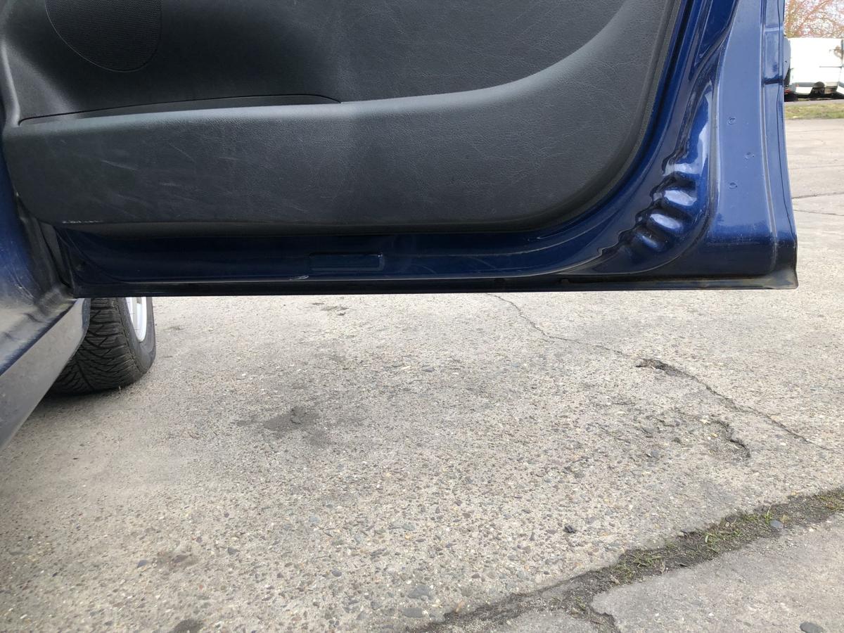 Peugeot 207SW T&uuml;r vorn rechts Beifahrert&uuml;r im Rohbau KPL Montebello blau