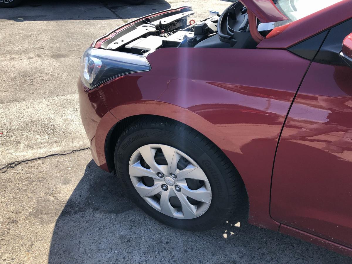 Hyundai i20 GB Kotfl&uuml;gel vorn links Fahrerseite Passion Red OR OEM