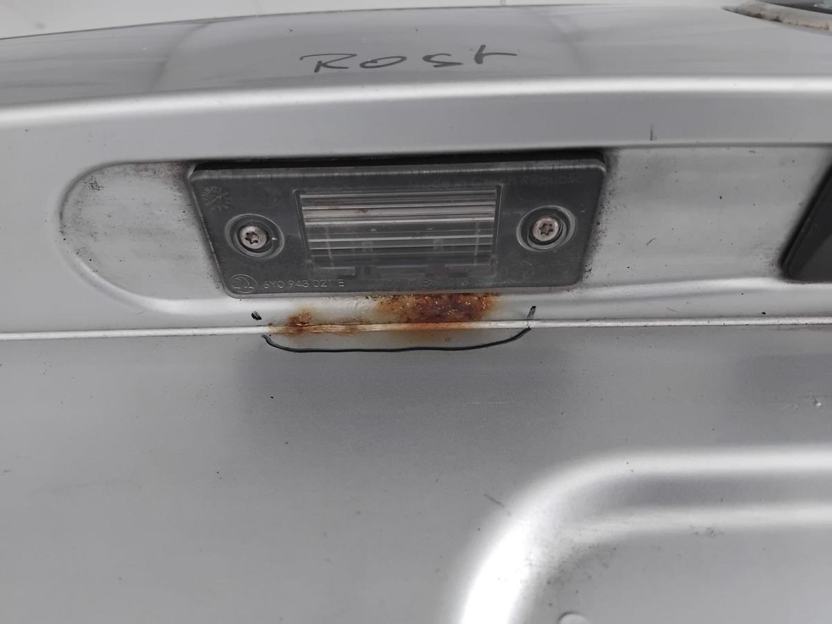 Skoda Fabia 2 5J Heckklappe LA7W reflexsilber 5t&uuml;rig Flie&szlig;heck mit Scheibe BJ08