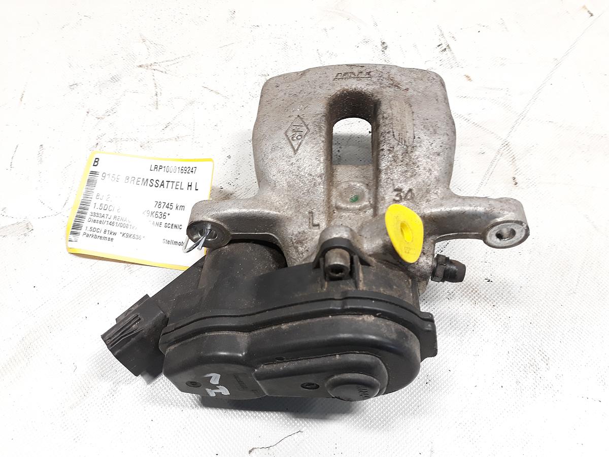 Renault Scenic 3 original Bremssattel Hinterachse links mit Stellmotor Bj.2012