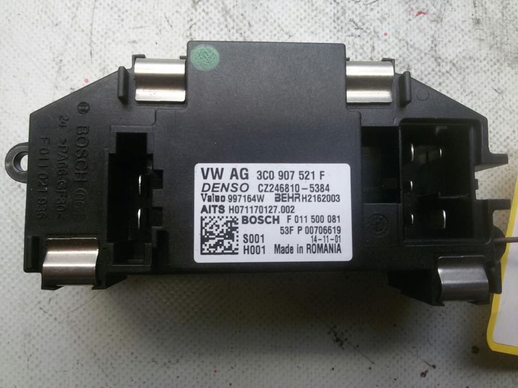 VW Tiguan 5N2 original Endstufe Gebläsemotor 3C0907521F F011500081 BJ2014