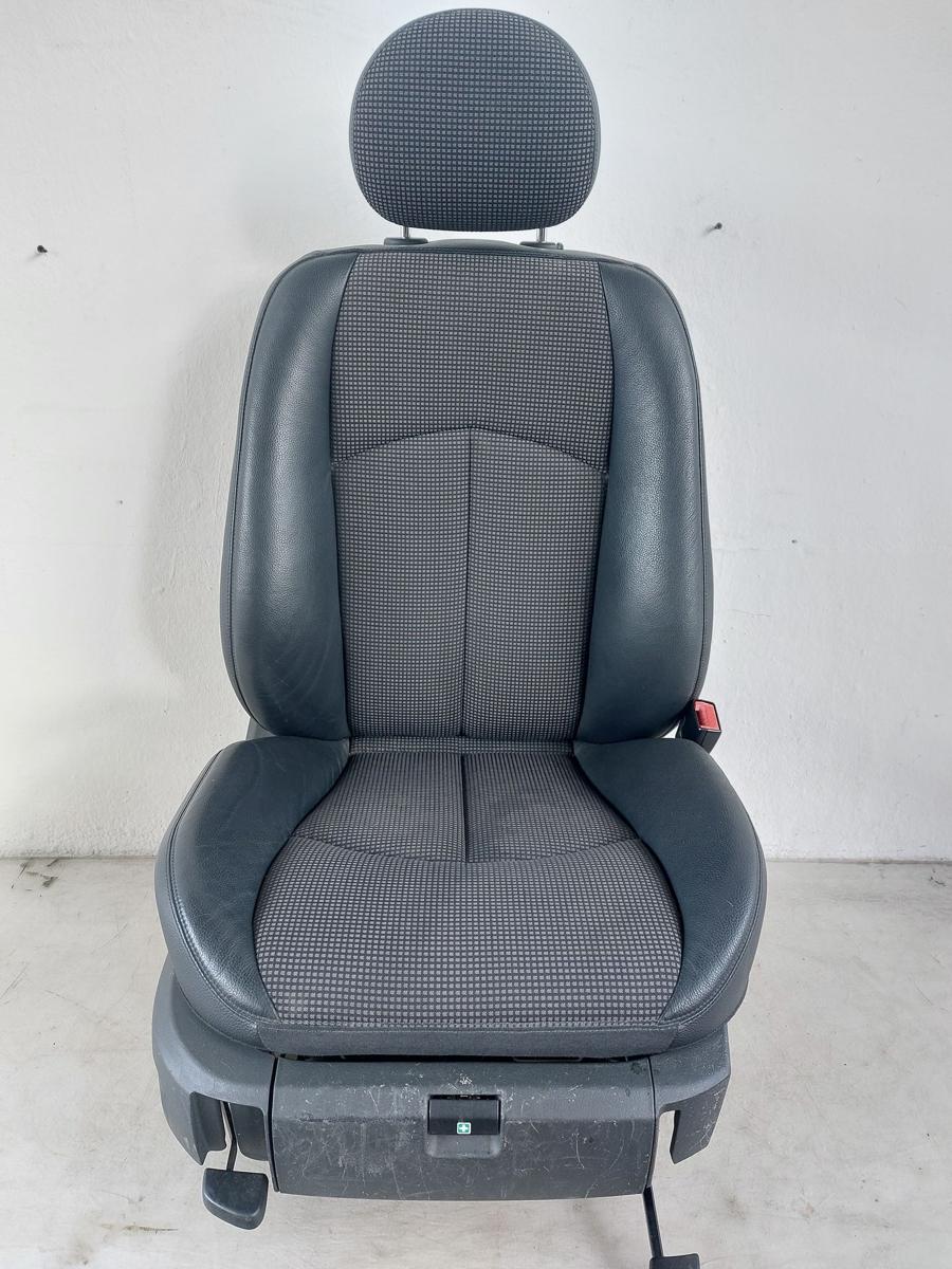 Mercedes E Klasse W211 Sitz vorn rechts Beifahrersitz Teilleder Stoff Heizung