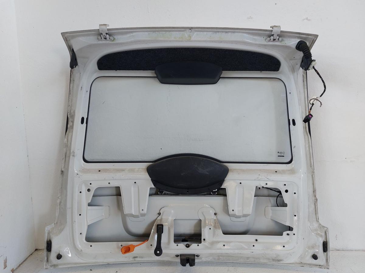 Skoda Roomster Praktik 5J Heckklappe mit Scheibe o. Heizung LF9E wei&szlig; Dellen