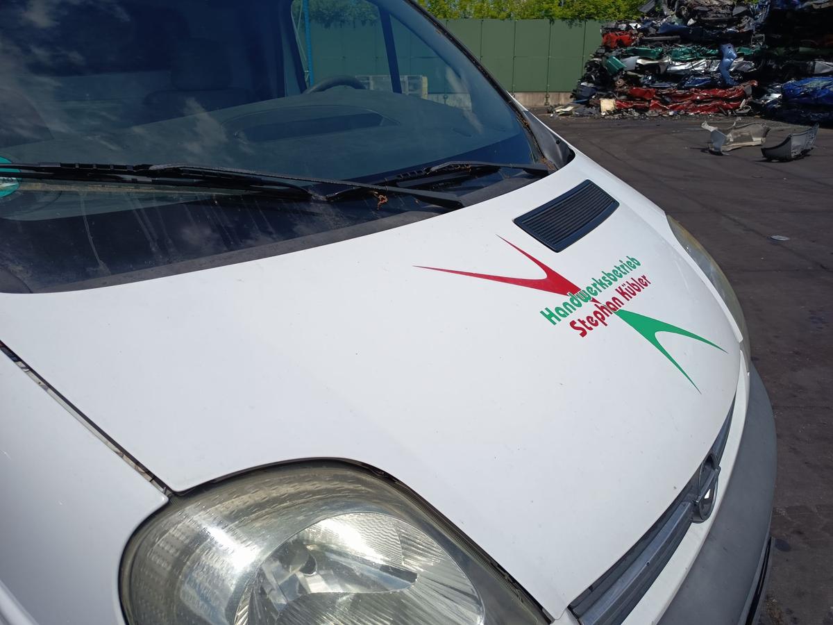 Opel Vivaro A original Motorhaube Klappe Deckel Front L474 Casablancawei&szlig; Bj2005