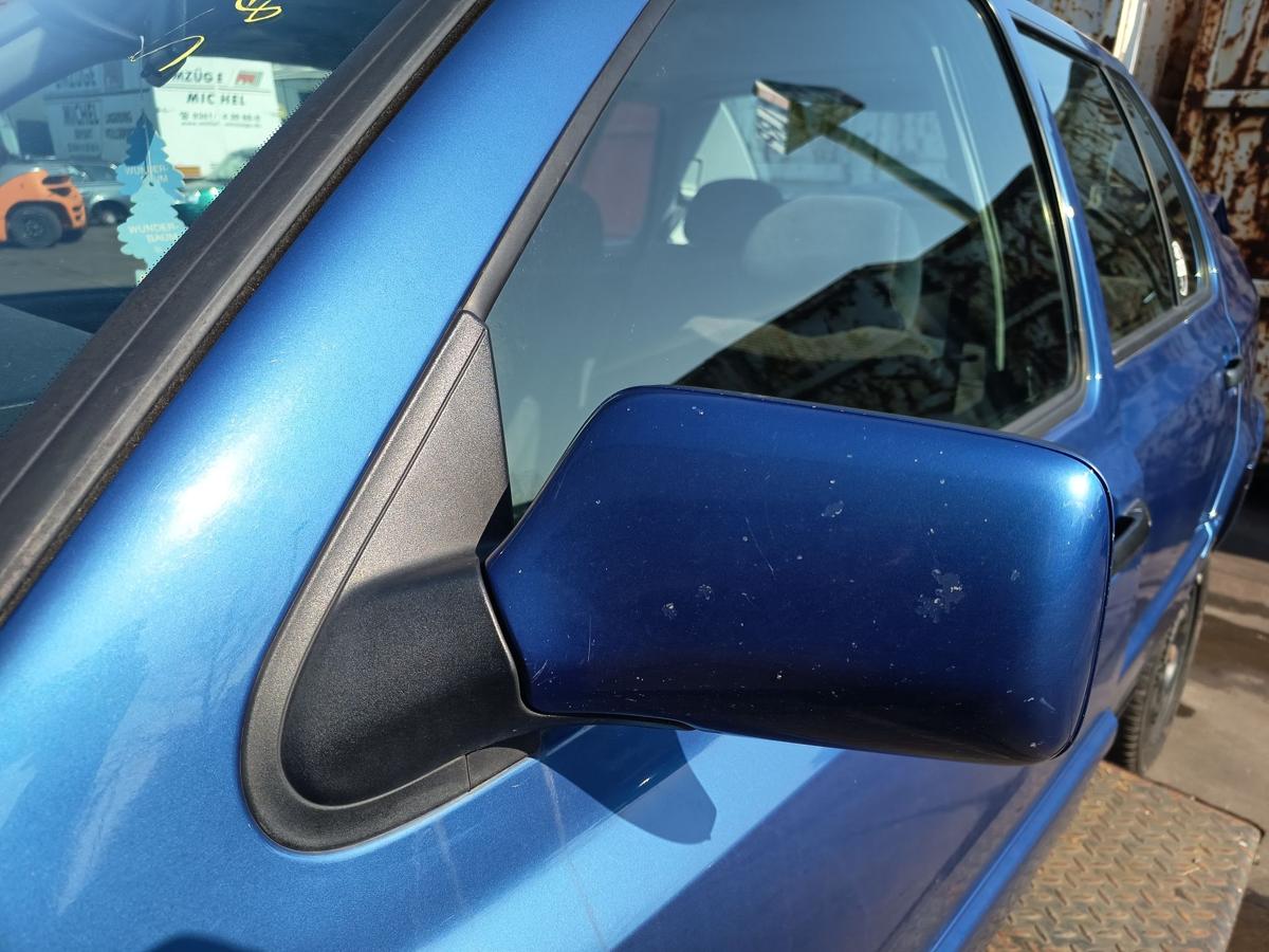 VW Vento 1HX original Aussenspiegel links elektrisch R5V Fjordblau Bj 1996