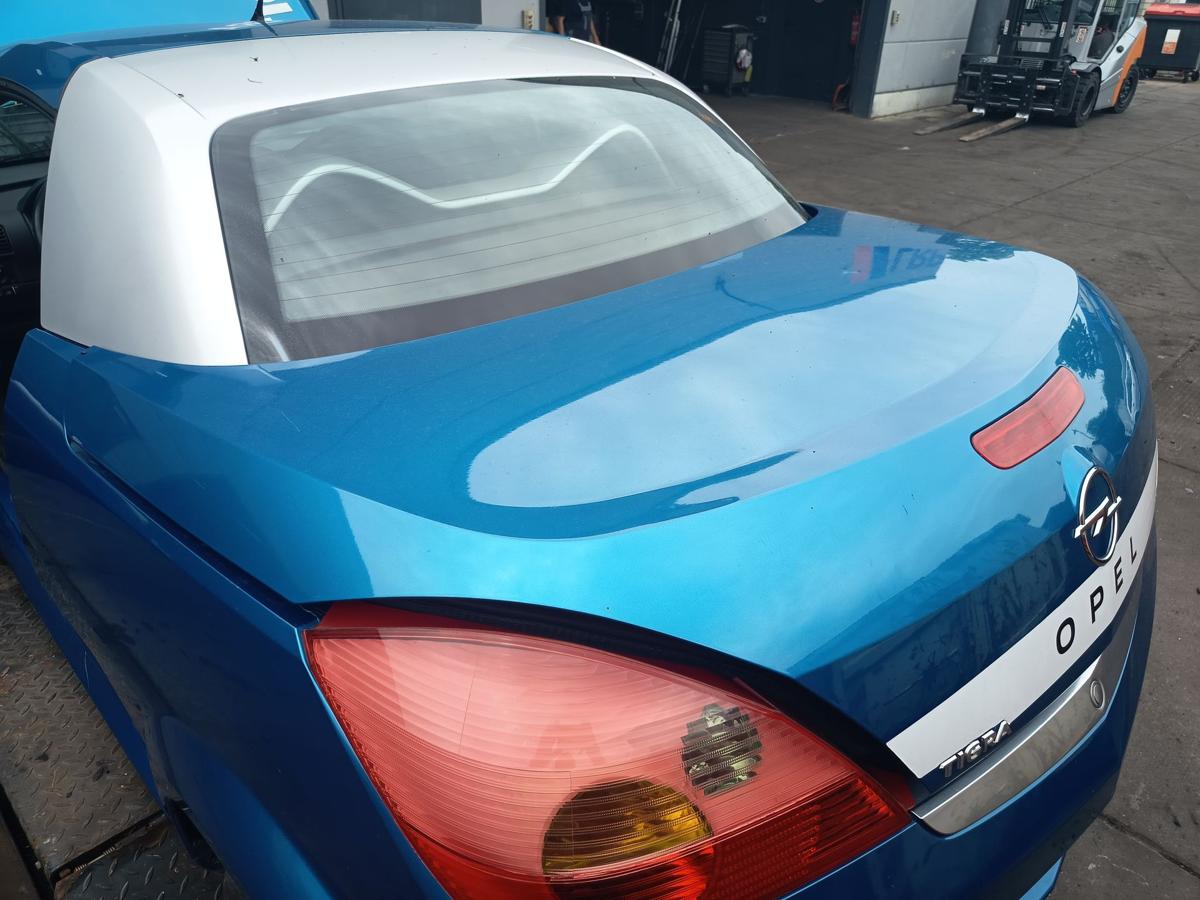 Opel Tigra Twintop original Heckklappe Deckel hinten Z21H Antiguablau Bj 2007