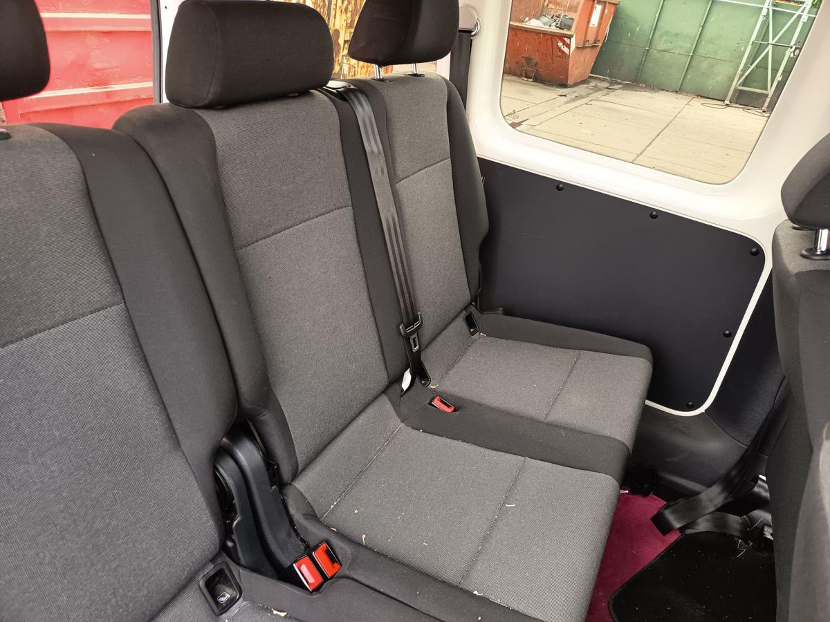 VW Caddy IV SA original 2er R&uuml;cksitzbank Reihe 2 Stoff Titanschwarz Bj 2016