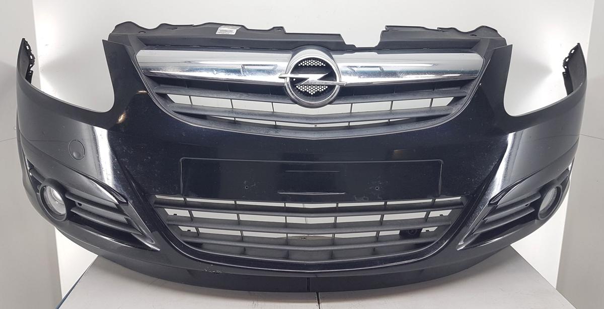 Opel Corsa D Sto&szlig;stange Sto&szlig;f&auml;nger vorn in 2HU Saphirschwarz met Bj08