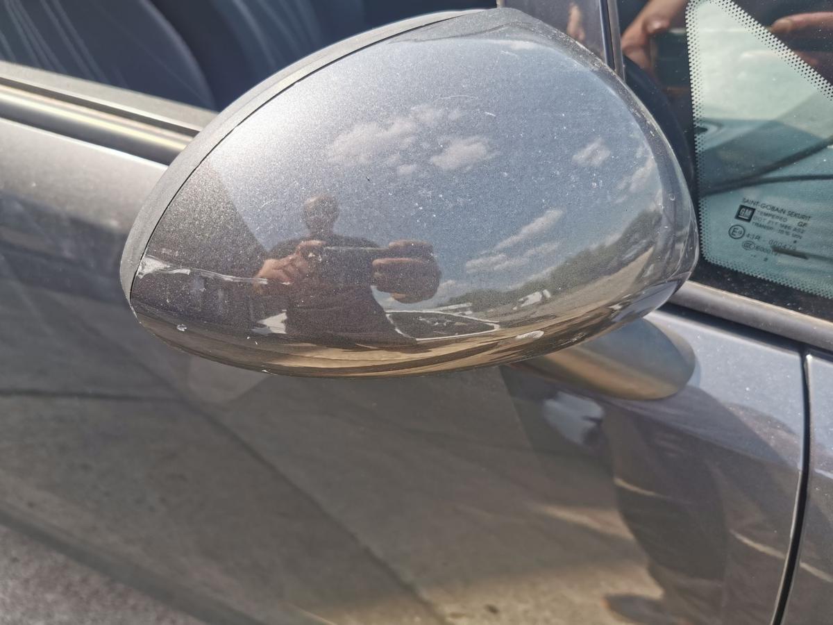 Opel Corsa D Aussenspiegel Rückspiegel Spiegel rechts elektr Z177 Karbongraumet