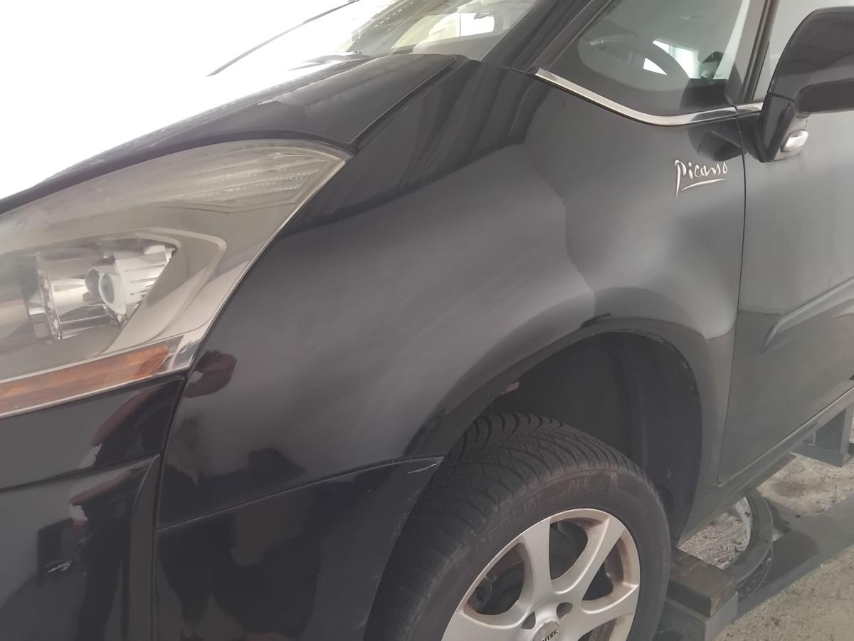 Citroen C4 Grand Picasso 1 original Kotfl&uuml;gel vorn links EXY Onyx Schwarz BJ2007