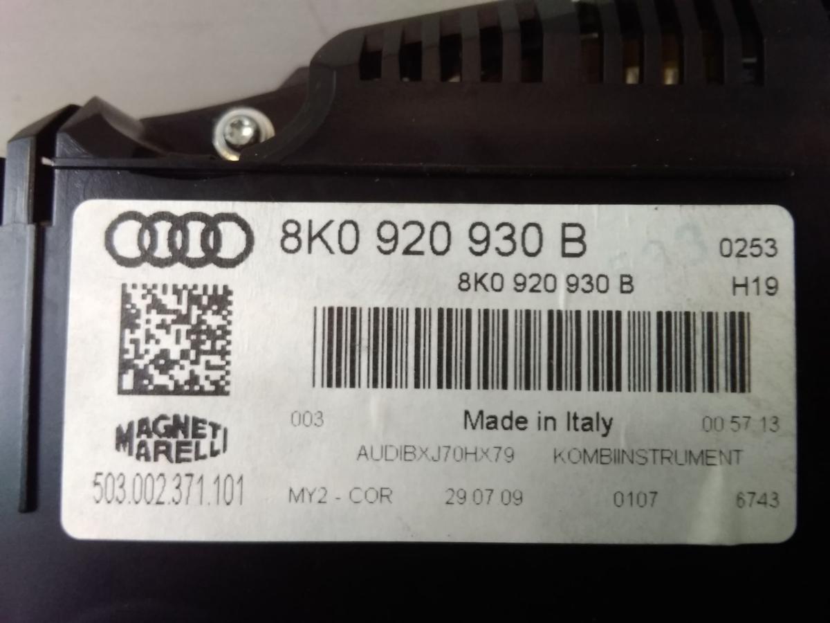 Audi A4 8K B8 original Kombiinstrument Tacho Armatur 1.8TFSI 118kw Bj.2009