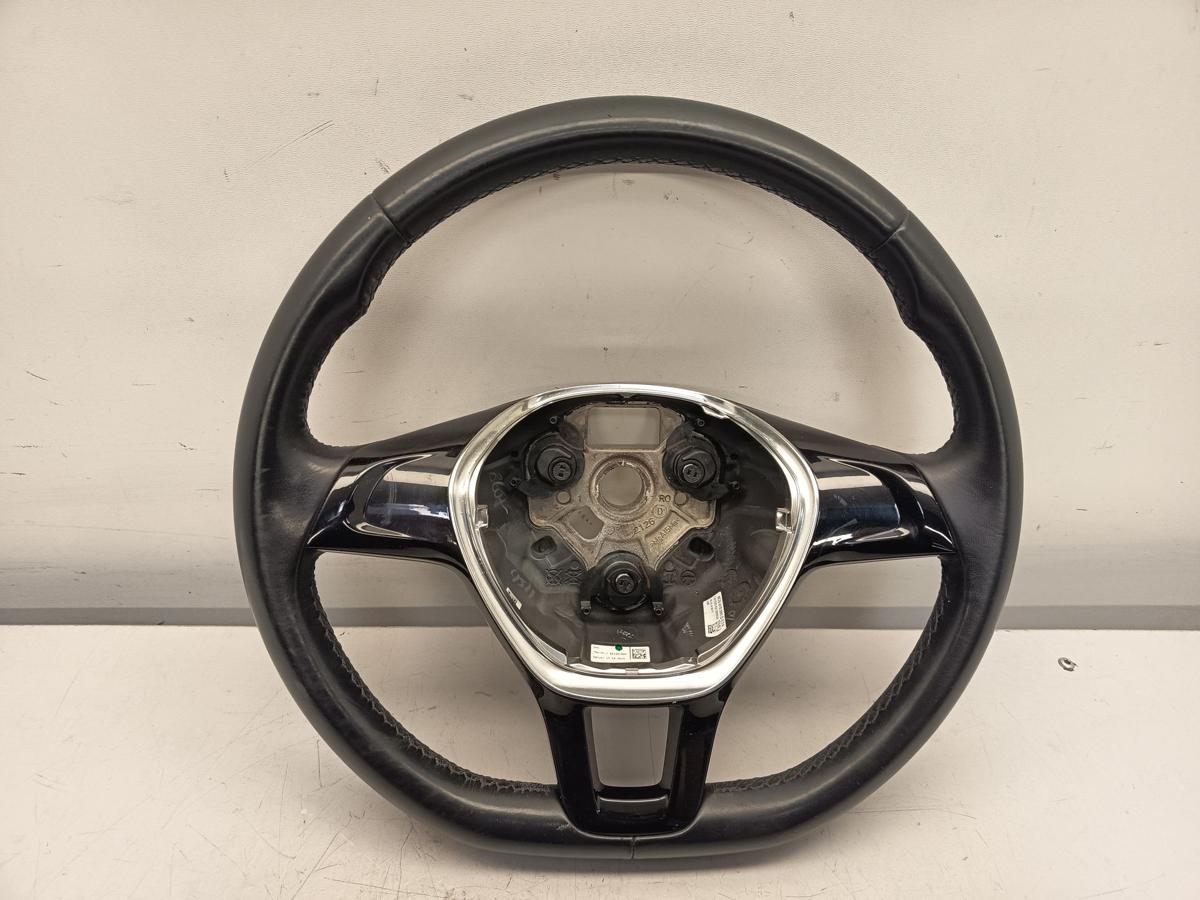 VW Polo V 6C original Lederlenkrad 6C0419091D E74 schwarz Bj 2014