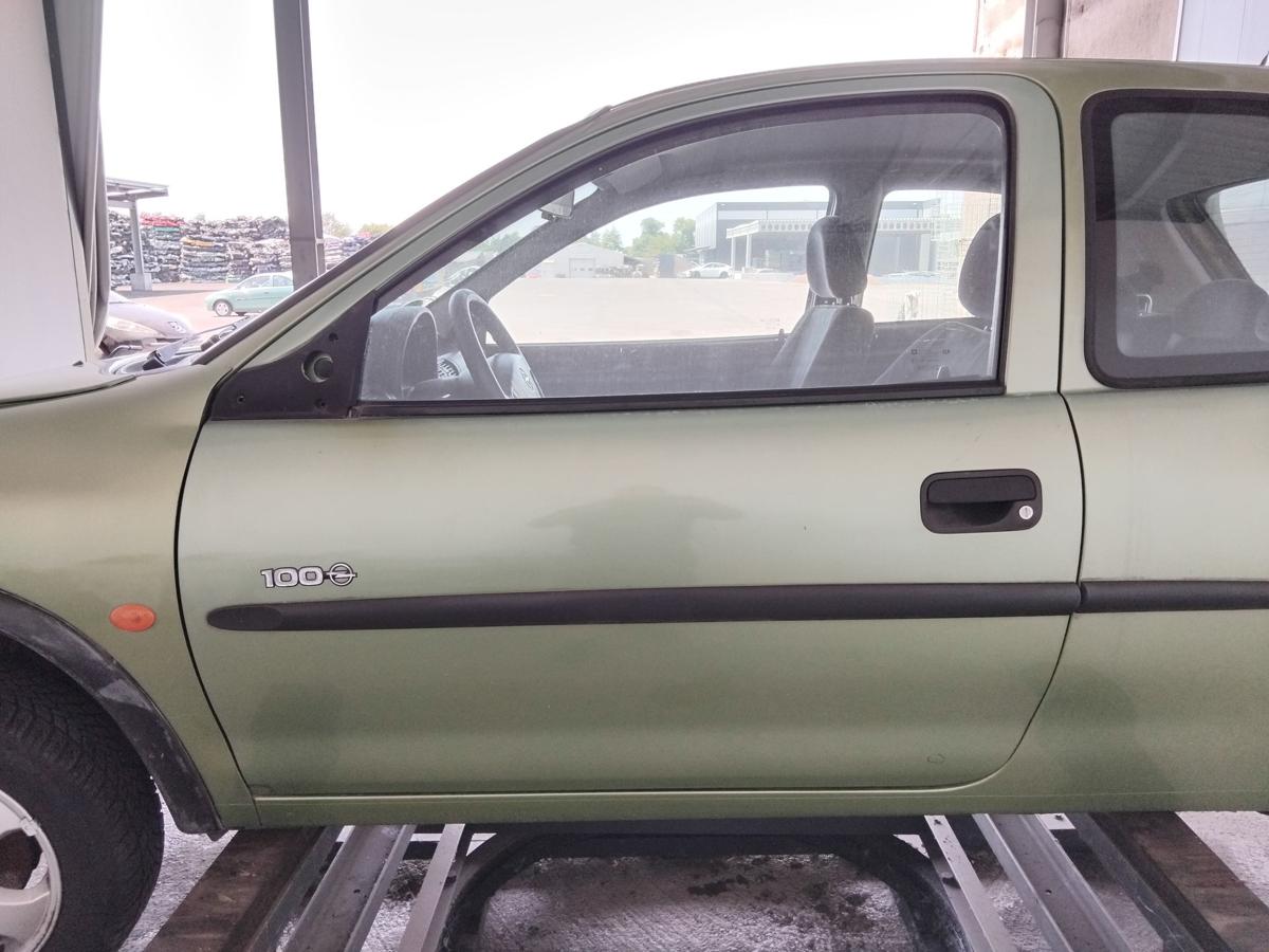 Opel Corsa B Tür vorn links Fahrertür 49L kiwigrünmetallic 3-türig BJ2000