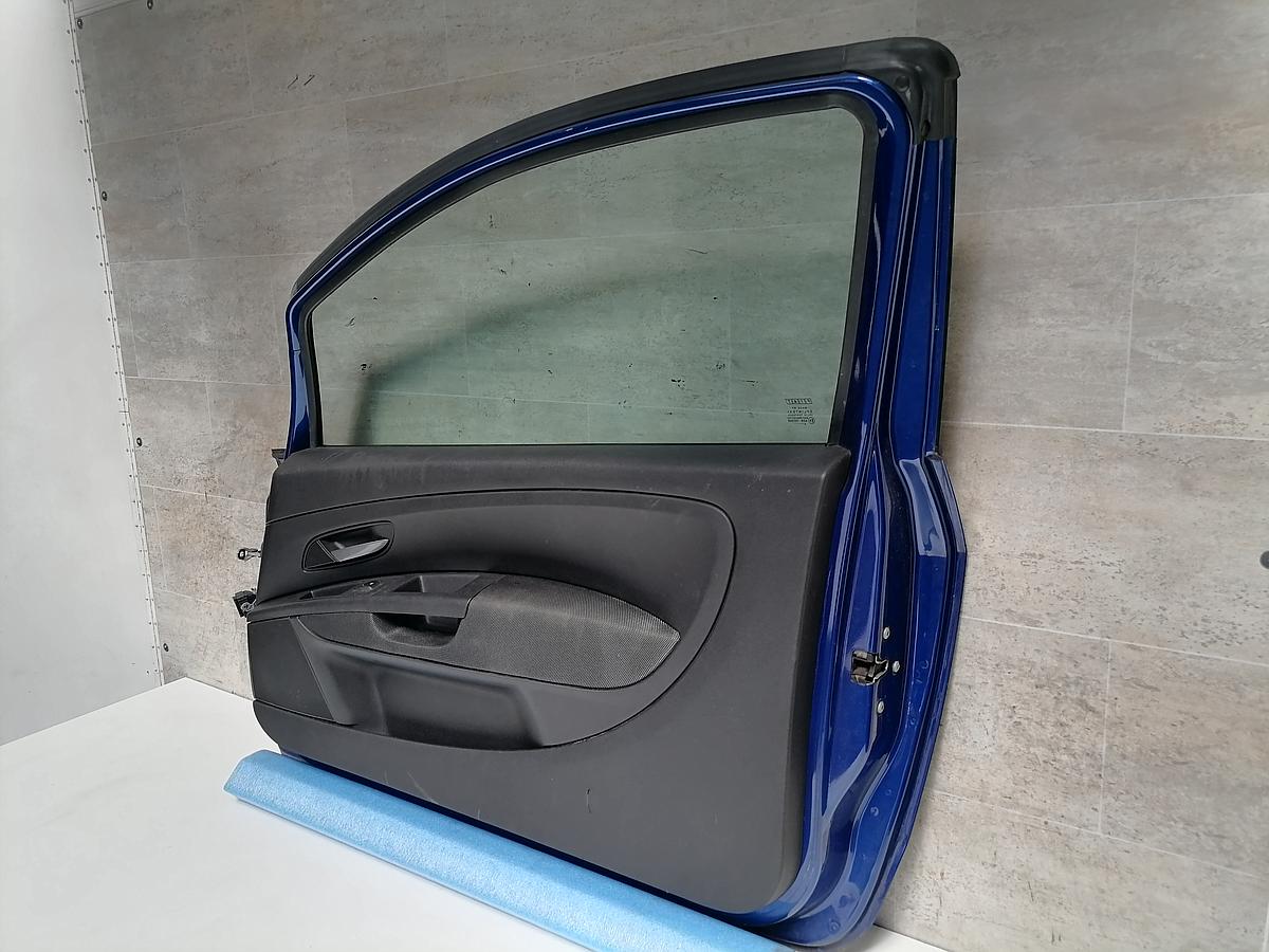 Fiat Grande Punto Rohtür rechts Beifahrertür 599/A Blu Magnetico 3-T BJ05-09