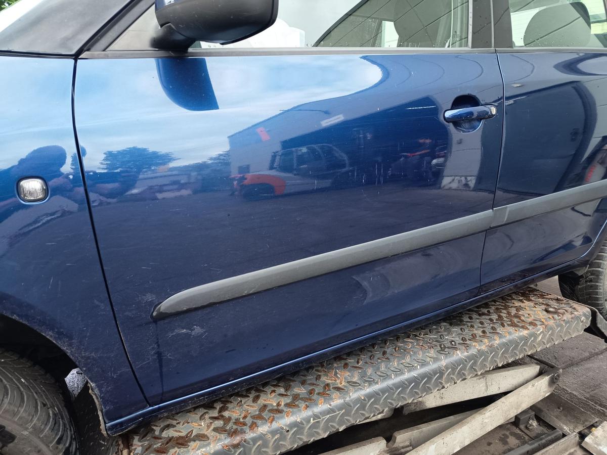 Skoda Fabia 5J orig Tür vorn links Fahrertür LF5Q Blau Bj 2009