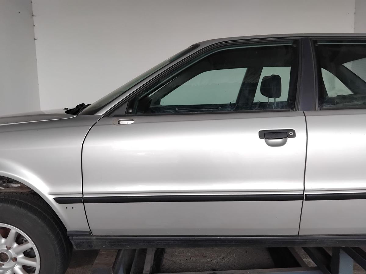 Audi 80 B4 T&uuml;r vorn links Fahrert&uuml;r LY7T Kristallsilbermetallic BJ1992