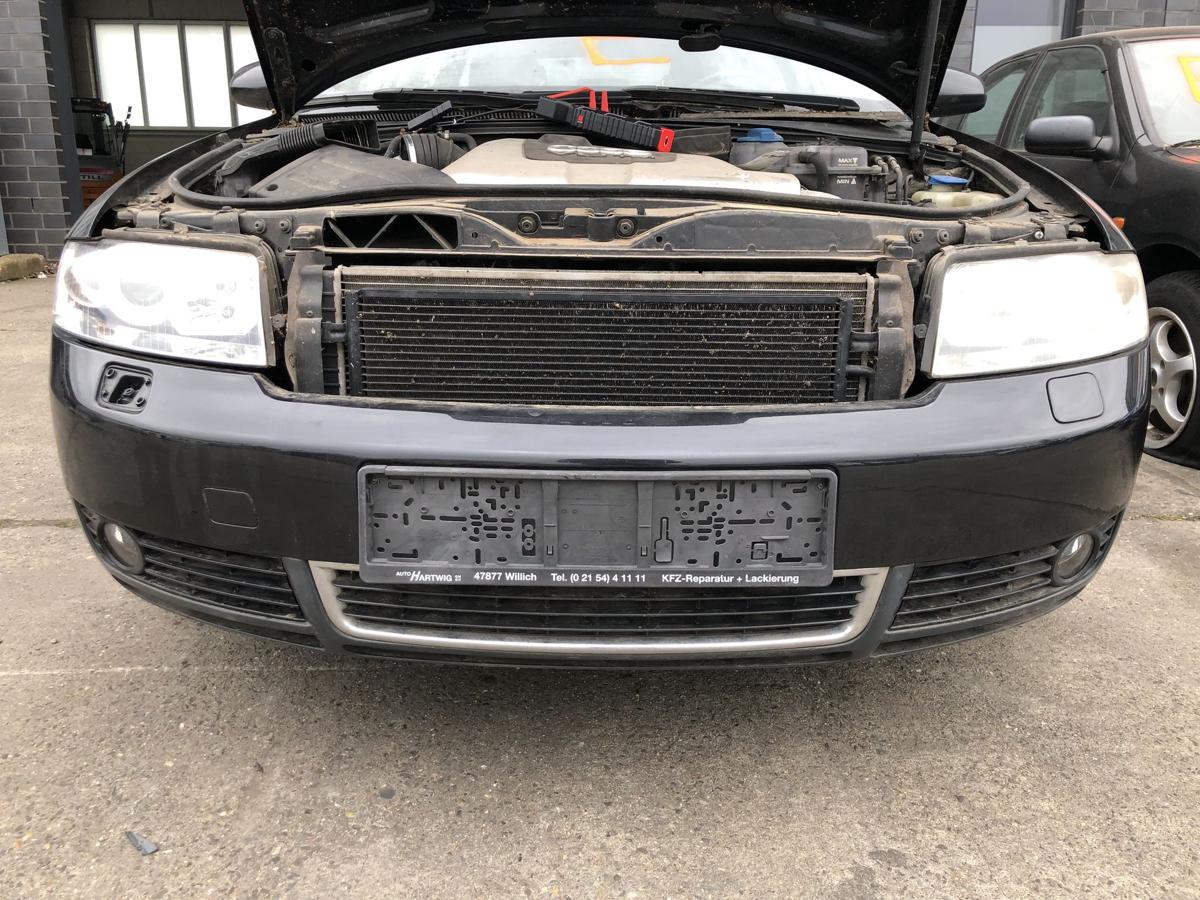 Audi A4 8E B6 Avant Sto&szlig;f&auml;nger vorn Frontsch&uuml;rze mit NSW f&uuml;r SRA LZ9W schwarz