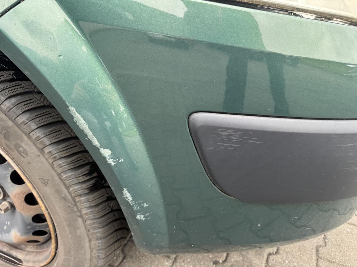 Renault Megane 2 original Sto&szlig;stange Stossf&auml;nger vorn D96 Vert Giverny Metallic Bj.2004