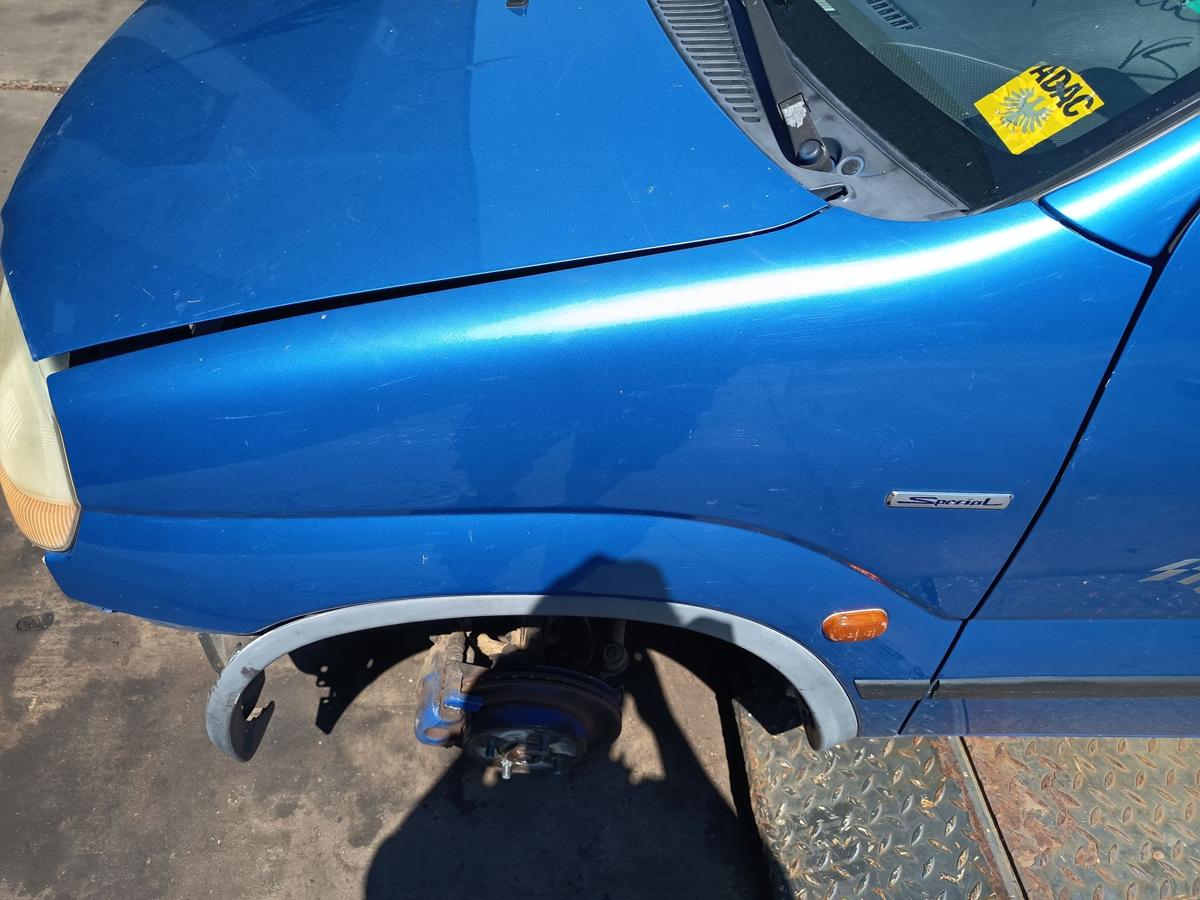 Suzuki Ignis original Kotfl&uuml;gel links Z2J Cyprus Blue Metallic Baujahr 2003