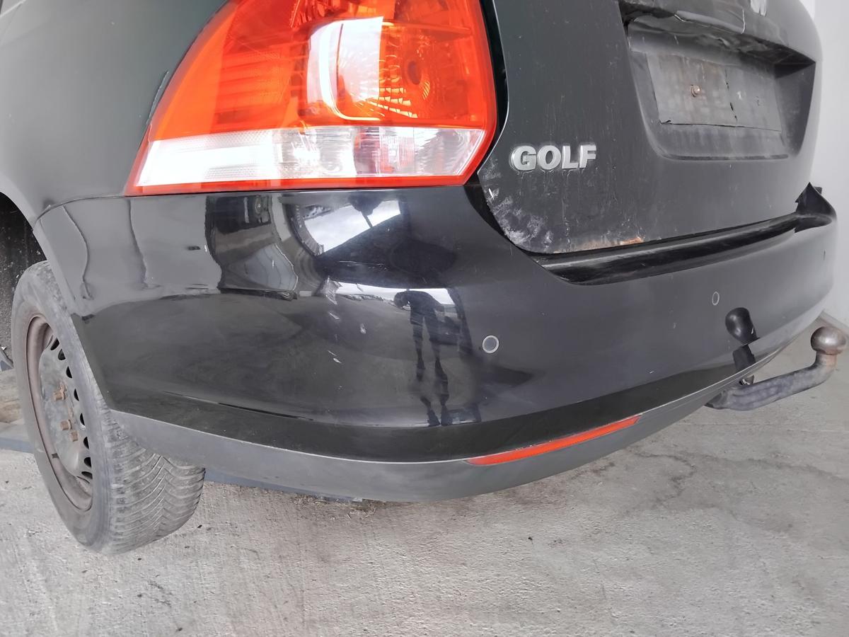 VW Golf 5 Variant original Sto&szlig;f&auml;nger Sto&szlig;stange hinten mit PDC BJ2007 LC9X Deep Black