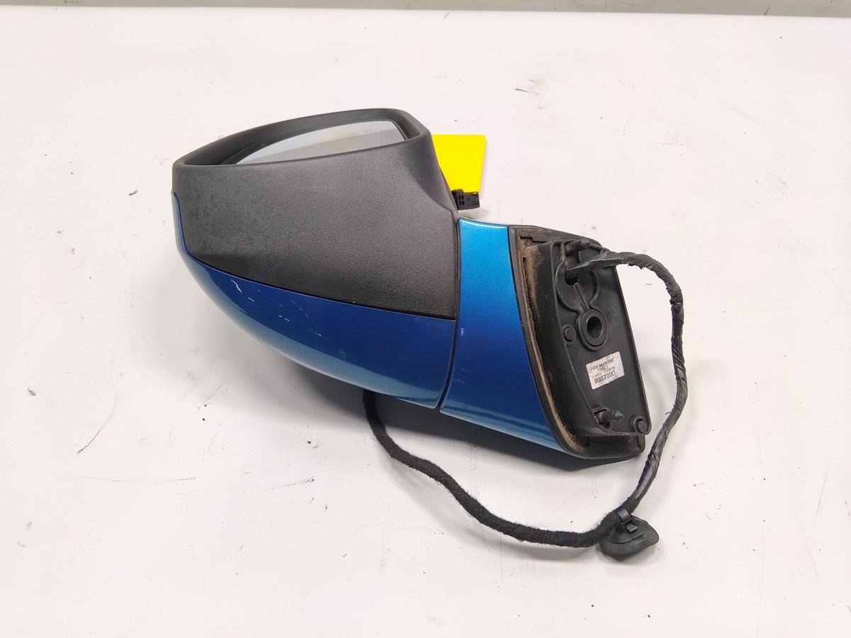 Peugeot 207 CC original Au&szlig;enspiegel rechts blaumetallic KMU blau neysha Bj.2009