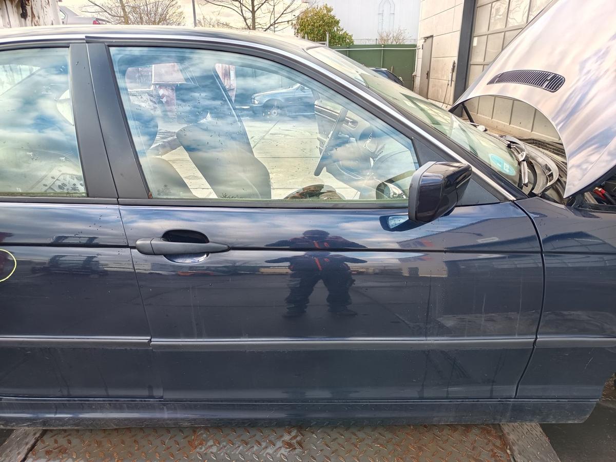 BMW E46 original T&uuml;r vorn rechts Beifahrer 317/5 Orientblau Bj 2005
