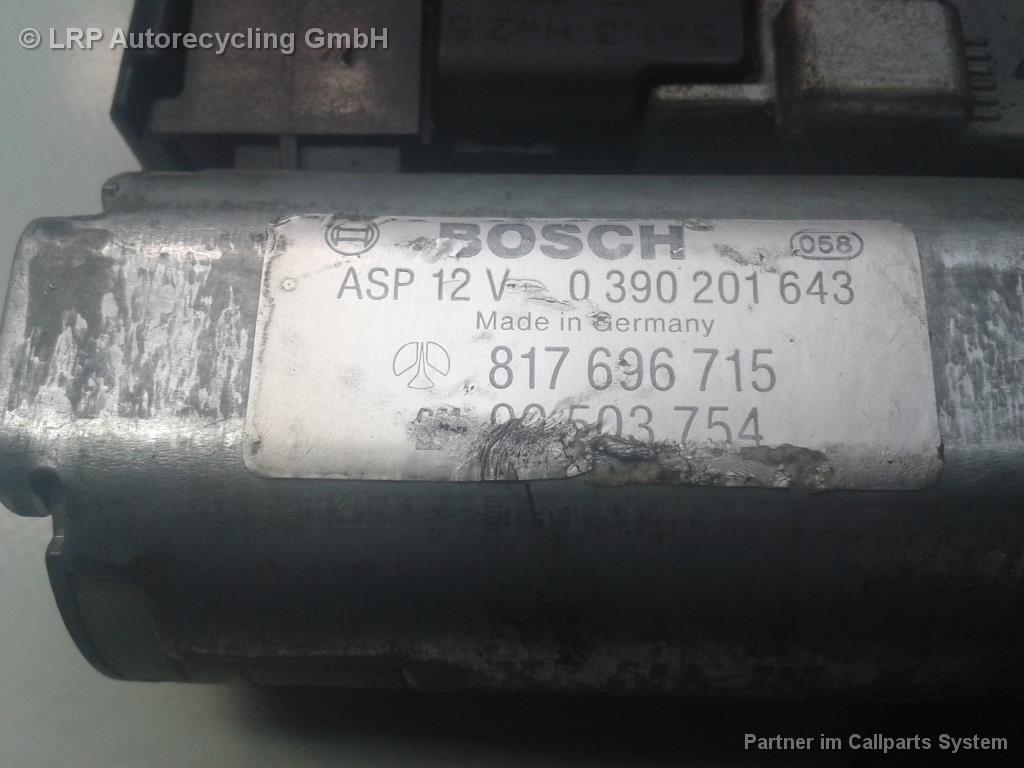 MOTOR SCHIEBEDACH; Schiebedachmotor; ASTRA F CARAVAN/LIEF; 09/91-03/98; 90503754; 90503754