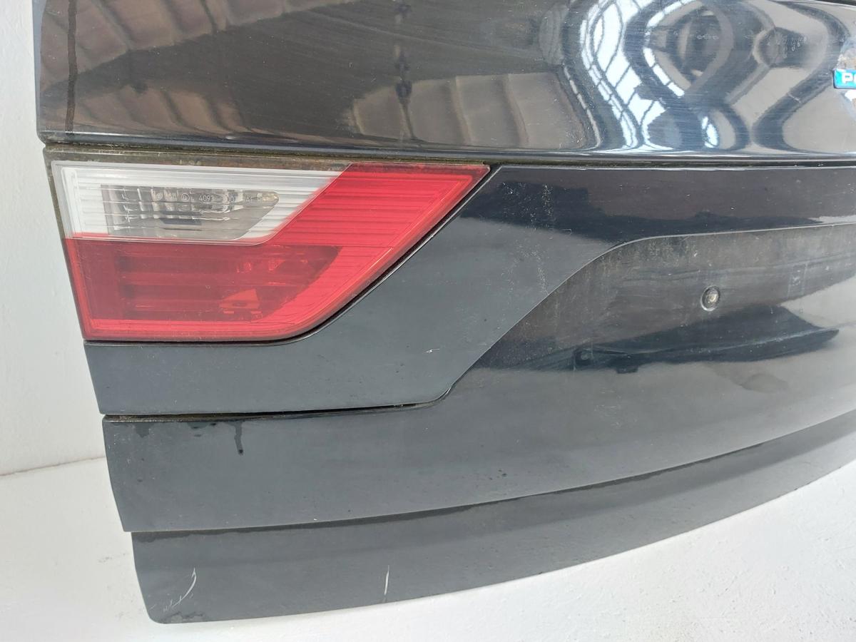 BMW X3 E83 LCI Heckklappe mit Heckscheibe Facelift Roh 475 Black Sapphire