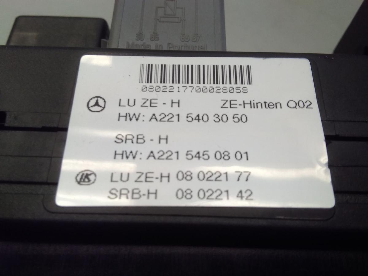 Mercedes S-Klasse W221 Sicherungskasten Zentralelektrik hinten A2215403050 Bj.2006