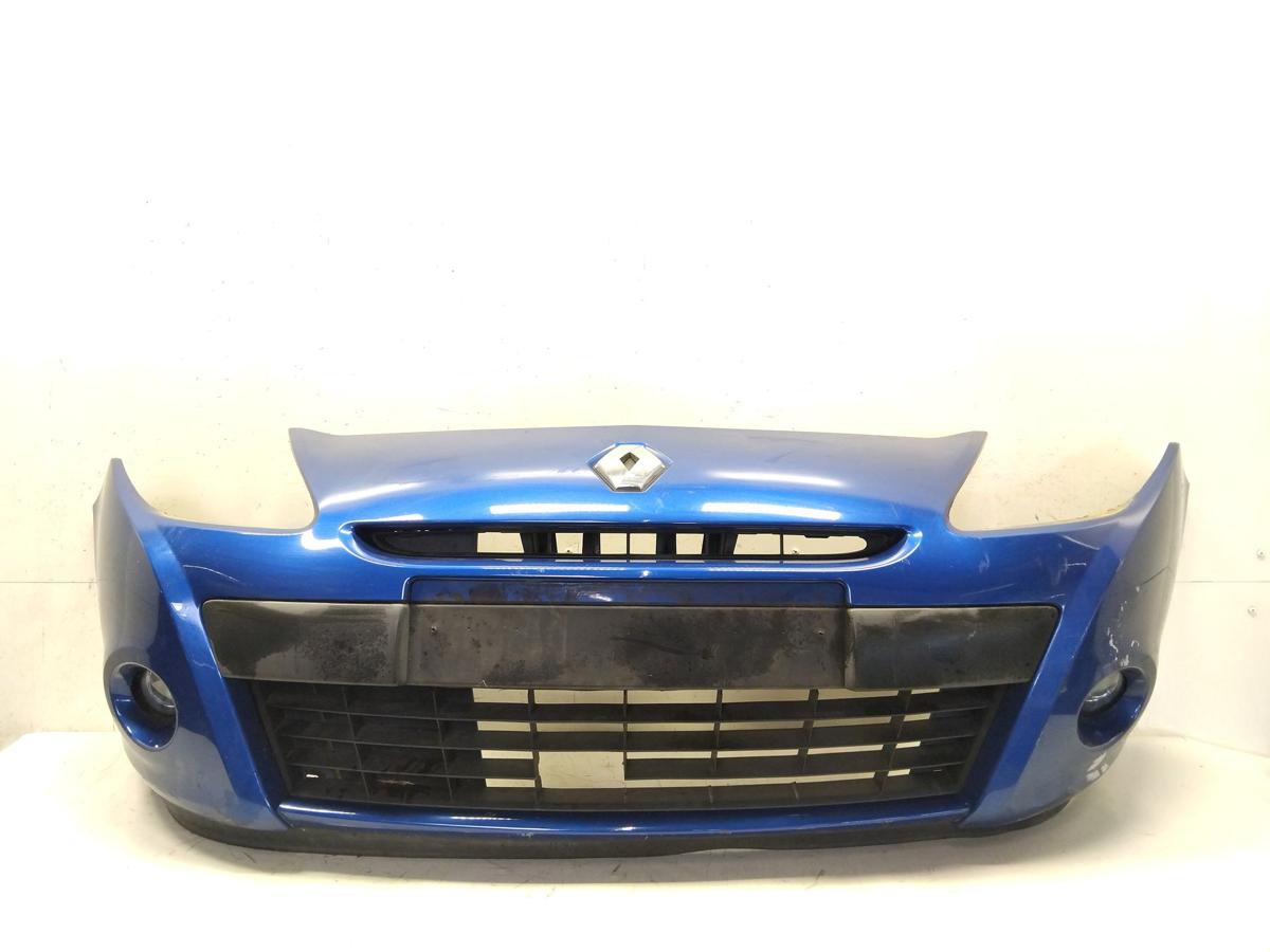 Renault Clio 3 Facelift orig Sto&szlig;stange Sto&szlig;f&auml;nger vorn BJ2010 TERNA blaumetallic