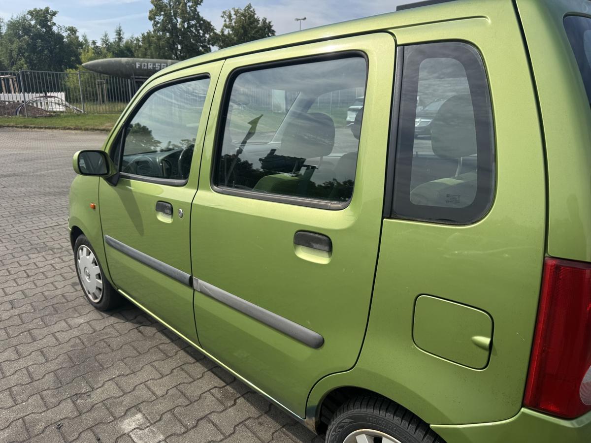 Opel Agila A original T&uuml;r hinten links Z384 Kiwigr&uuml;n Bj.2000