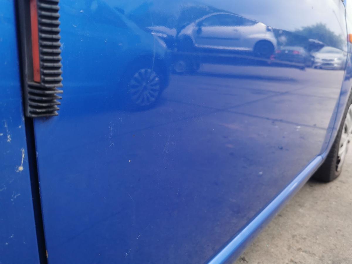 Daihatsu Cuore 251 Fahrertür Tür Autotür Rohbautür vorn rechts B51 Blue Perl met