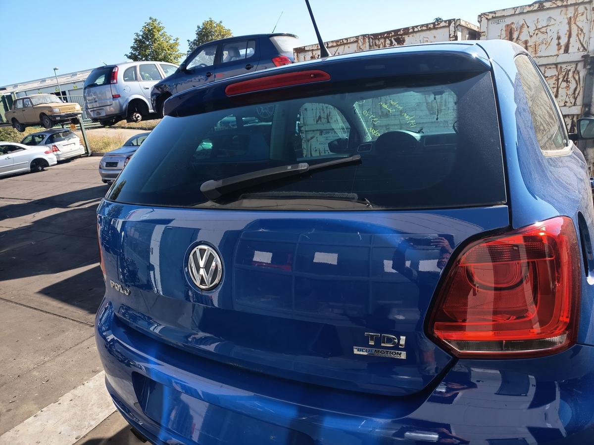 VW Polo 6R orig Heckklappe mit Scheibe Kofferraum LD5E Blau Bj 2011
